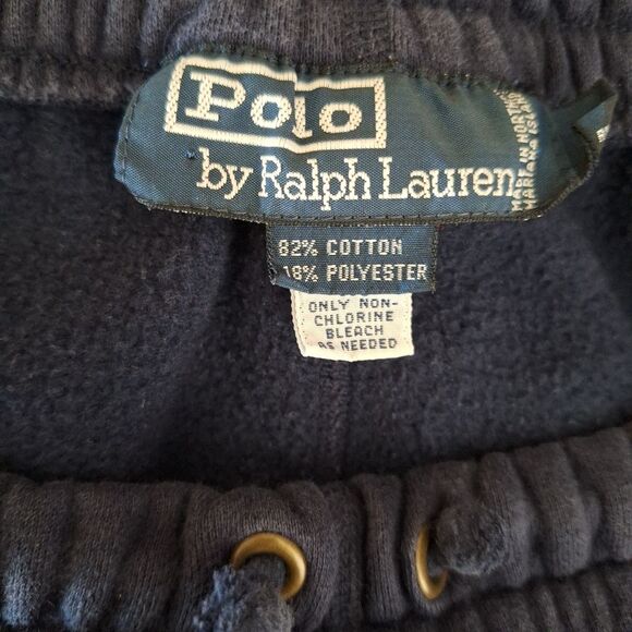 Polo Ralph Lauren Mens Navy Sweatpants Drawstring Wide Gusset Activewear Small - Picture 2 of 9
